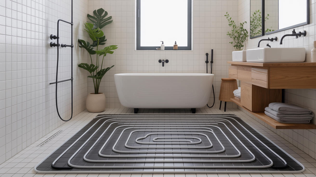 How a Heated Bathroom Floor Works