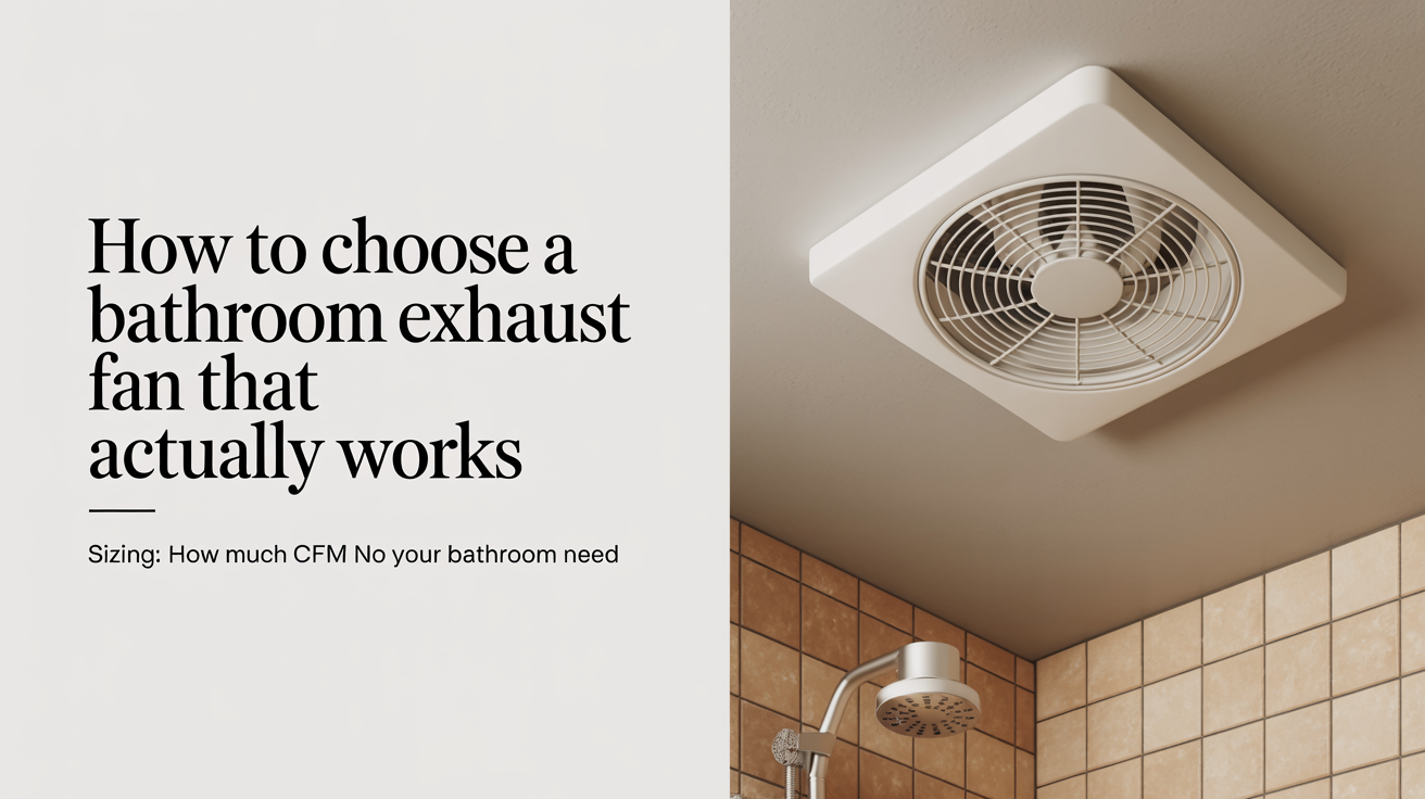 Sizing: How Much CFM Does Your Bathroom Need