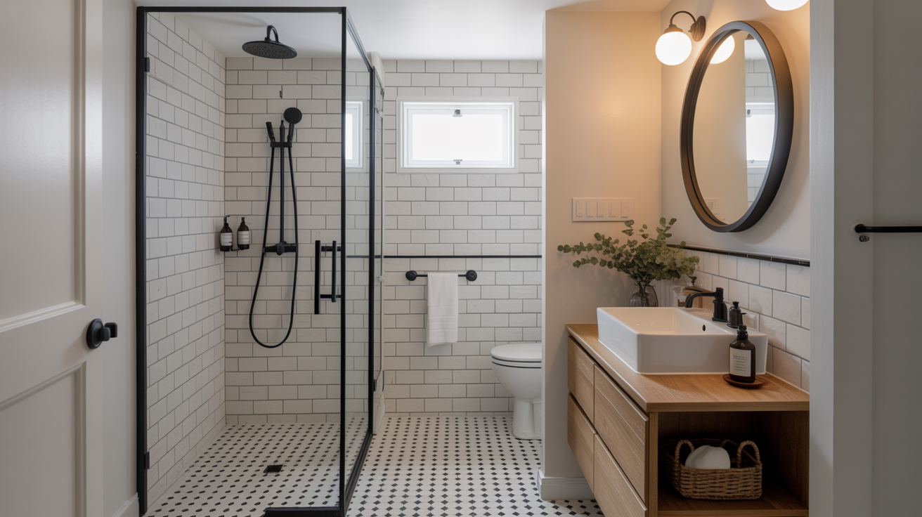 How clearances dictate your small bathroom floor plan