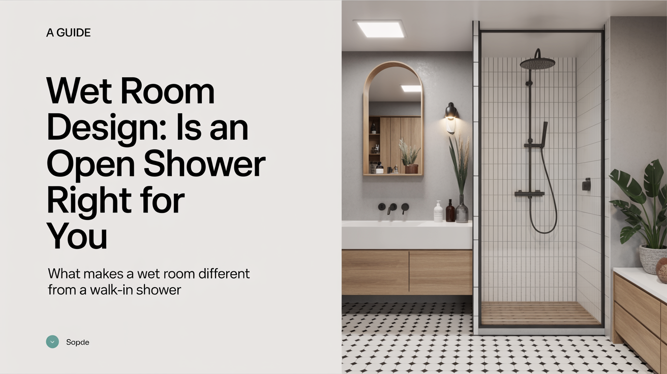 What Makes a Wet Room Different from a Walk-In Shower